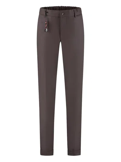 Marco Pescarolo Drawstring-waist Pants In Brown