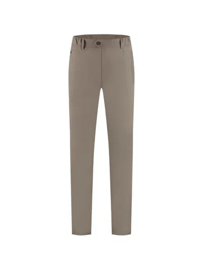 Marco Pescarolo Elasticated-waistband Trousers In Brown