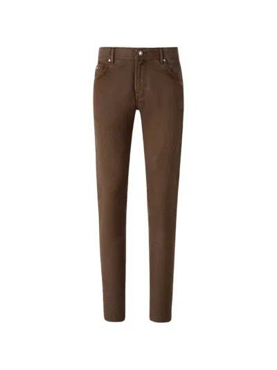 Marco Pescarolo Five-pocket-style Jeans In Brown