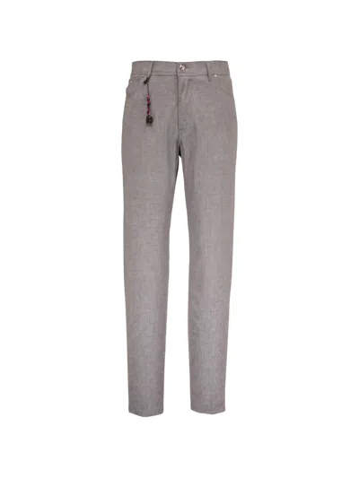 Marco Pescarolo Flannel Trousers In Purple