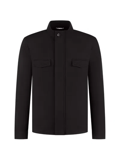 Marco Pescarolo High-neck Jacket In Brown