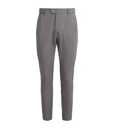 Marco Pescarolo Jersey Technical Trousers In Gray