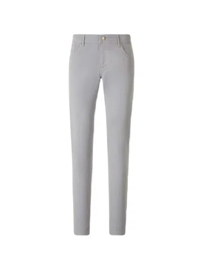 Marco Pescarolo Logo-patch Trousers In Gray