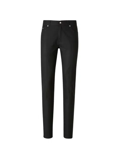 Marco Pescarolo Logo-plaque Jeans In Black