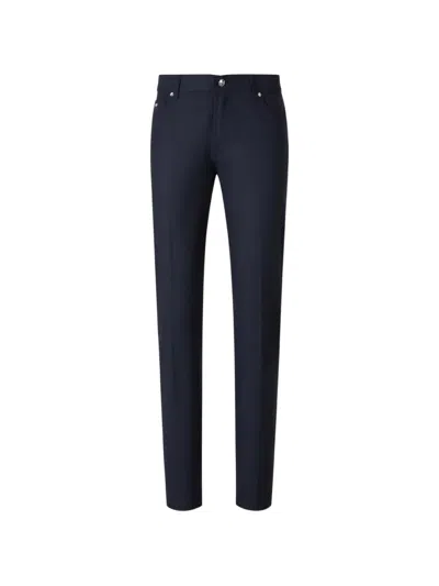 Marco Pescarolo Logo-plaque Slim-fit Jeans In Blue