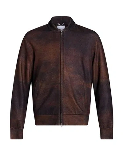 Marco Pescarolo Man Cardigan Dark Brown Size 36 Cashmere, Elastane