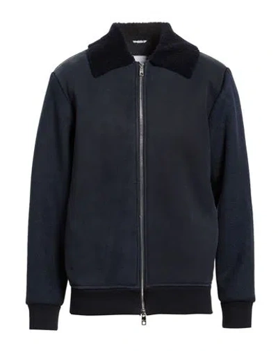 Marco Pescarolo Man Jacket Navy Size 40 Cotton In Blue