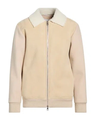 Marco Pescarolo Man Jacket Sand Size 40 Cotton In Neutral