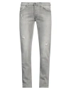 Marco Pescarolo Man Jeans Grey Size 33 Cotton, Elastane In Grey