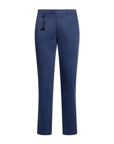 Marco Pescarolo Man Pants Blue Size 38 Cotton, Elastane