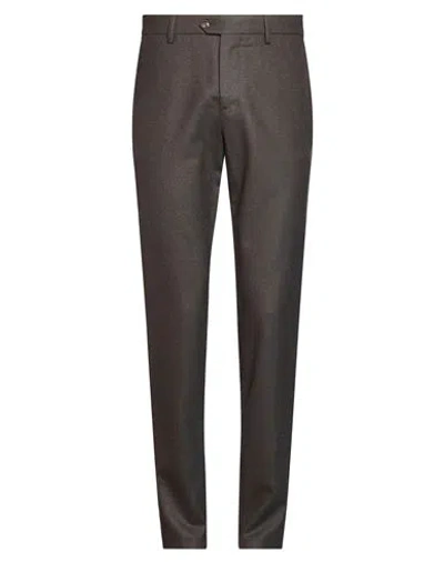 Marco Pescarolo Man Pants Brown Size 40 Virgin Wool, Elastane