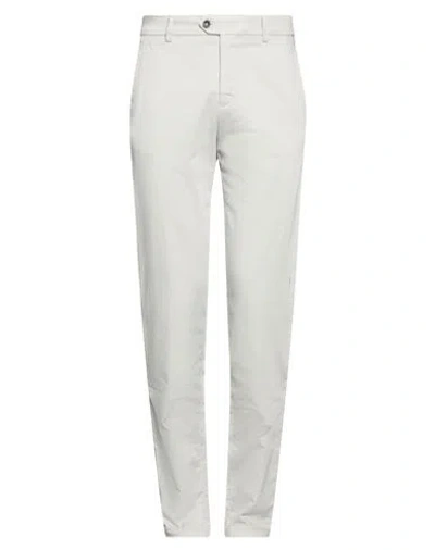 Marco Pescarolo Man Pants Light Grey Size 40 Cotton, Elastane In Gray
