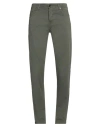 Marco Pescarolo Man Pants Military Green Size 29 Cotton, Silk, Elastane
