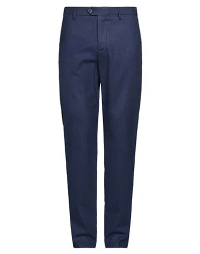 Marco Pescarolo Man Pants Navy Size 40 Virgin Wool, Elastane In Blue