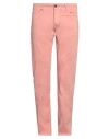 Marco Pescarolo Man Pants Salmon Pink Size 34 Cotton, Silk, Elastane In Salmon Pink
