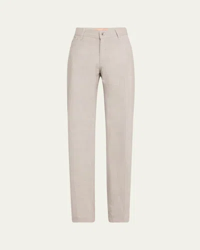 Marco Pescarolo Men's 130s Tropical Wool 5-pocket Pants In Light Grey