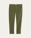 Marco Pescarolo Men's 5-pocket Bull Denim Pants In Olive Mix