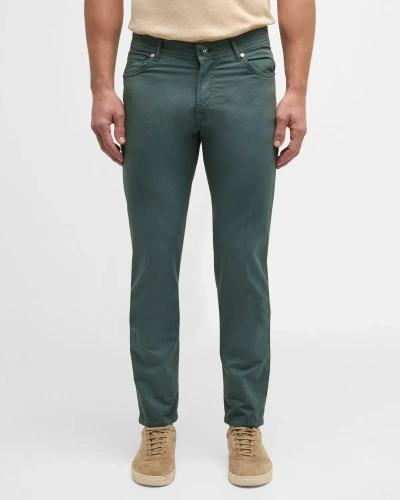 Marco Pescarolo Men's Solaro 5-pocket Pants In Medium Green/sage