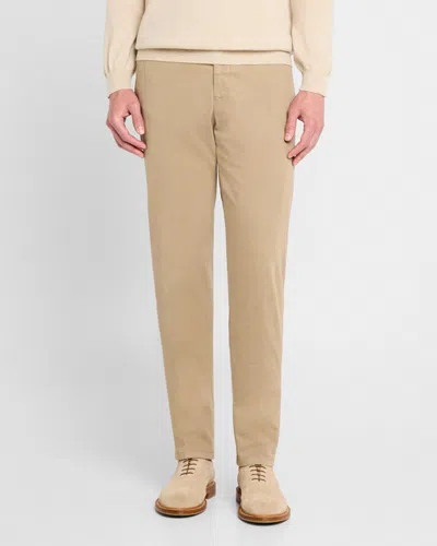 Marco Pescarolo Men's Sueded Supima Semi-dress Chino Pants In Tan