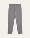 Marco Pescarolo Men's Super 160s Wool Crepe Trousers In Light Grey