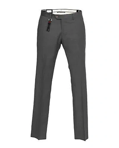 Pre-owned Marco Pescarolo Nisida Pants Dress Summer Grey Wool Trousers Luxury Italy 52 In Gray