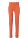 Marco Pescarolo Black Straight Jeans In Red