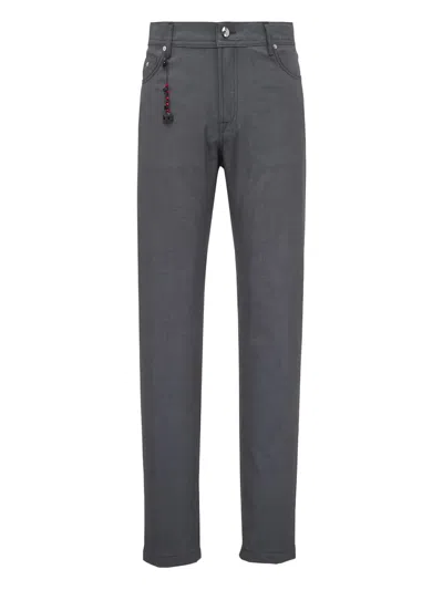 Marco Pescarolo Straight Trousers In Gray