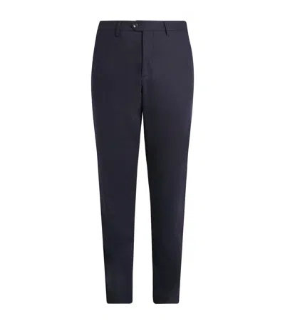 Marco Pescarolo Stretch-virgin Wool-cashmere Trousers In Black