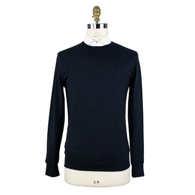 Pre-owned Marco Pescarolo Sweater Crewneck Lycra Cashmere Ea Sz 40 Us 50 Eu Pmw8 In Blue