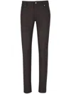 Marco Pescarolo Five-pocket Slim Jeans In Brown