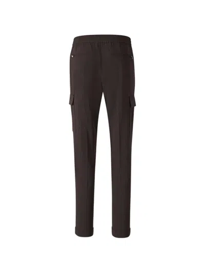 Marco Pescarolo Thor Drawstring-waist Cargo Trousers In Black
