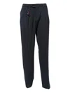 Marco Pescarolo Trousers With Elastic On The Back And Darts In Blue