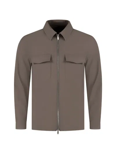Marco Pescarolo Urus Chest-pockets Zip-up Jacket In Neutral