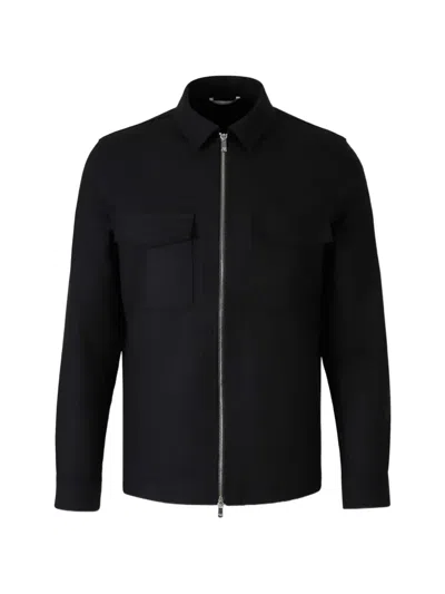 Marco Pescarolo Urus Zip-up Shirt Jacket In Black