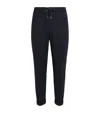 Marco Pescarolo Virgin Wool-blend Drawstring Trousers In Blue