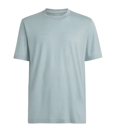 Marco Pescarolo Virgin Wool T-shirt In Blue