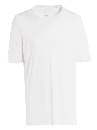 MARCO PESCAROLO WHITE COTTON SHORT-SLEEVED T-SHIRT