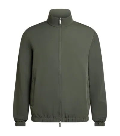 Marco Pescarolo Wool-cashmere Reversible Bomber Jacket In Green