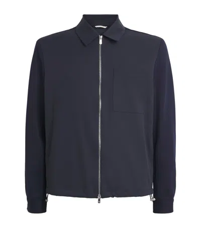 Marco Pescarolo Wool Technical Jacket In Black