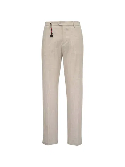 Marco Pescarolo Wool-crepe Trousers In Neutral