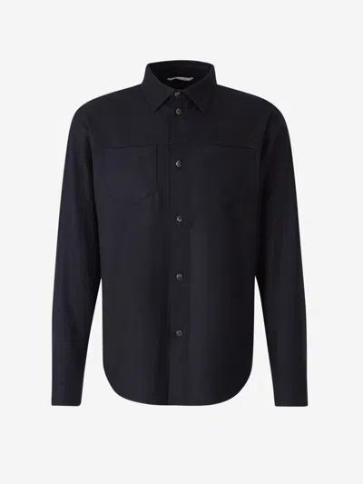 Marco Pescarolo Zeus Cashmere Shirt In Blue