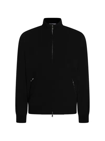 Marco Pescarolo Zip Bomber Jacket In Black