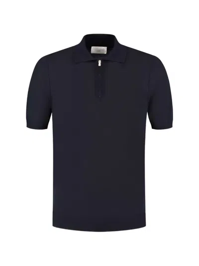 Marco Pescarolo Zip Polo Shirt In Black