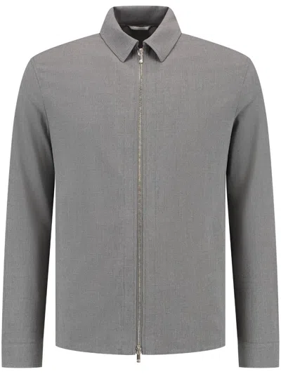 Marco Pescarolo Zip-up Shirt In 灰色