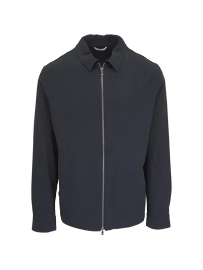 Marco Pescarolo Zip-up Overshirt In Blue