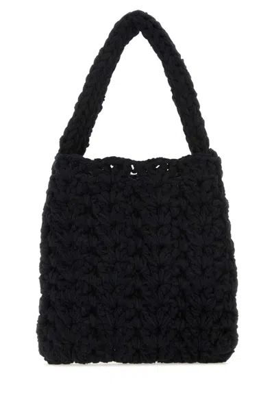 Marco Rambaldi Black Chunky-knit Shoulder Bag