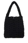 Marco Rambaldi Black Cotton Blend Mini Handbag In Black