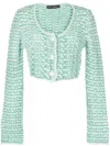 Marco Rambaldi Chunky-knit Button-down Cardigan In Green