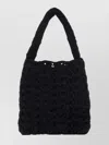 Marco Rambaldi Black Cotton Blend Mini Handbag In Black
