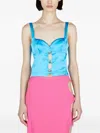 Marco Rambaldi Cut-out Detailing Top In Blue